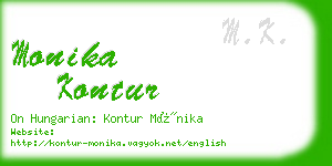 monika kontur business card